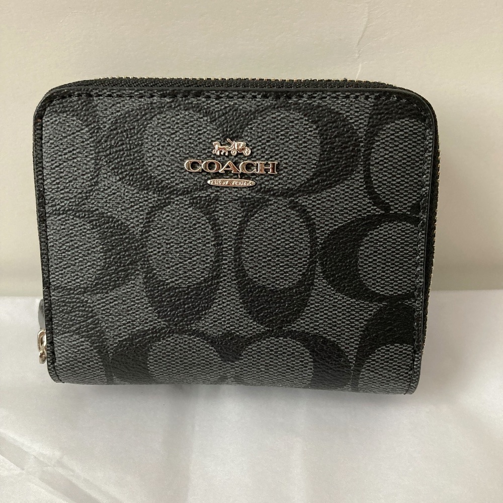 Small Signature Double Zip Around Wallet